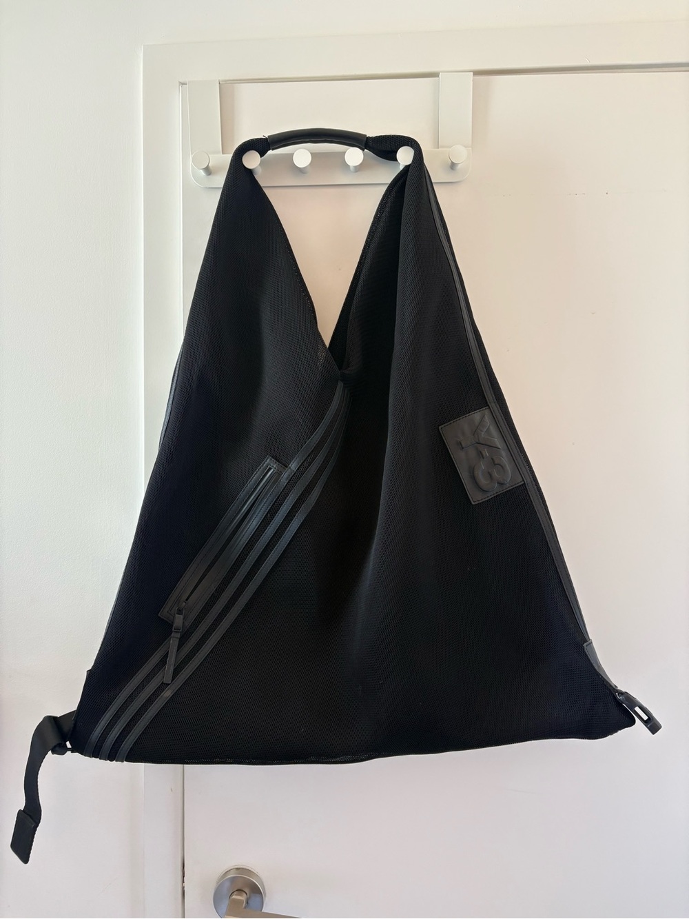 Y-3 Bag Black Mesh Shoulder Bag